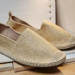 Avon Studio Gold Espadrille Flats